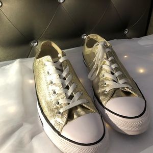 Gold Metallic Converse